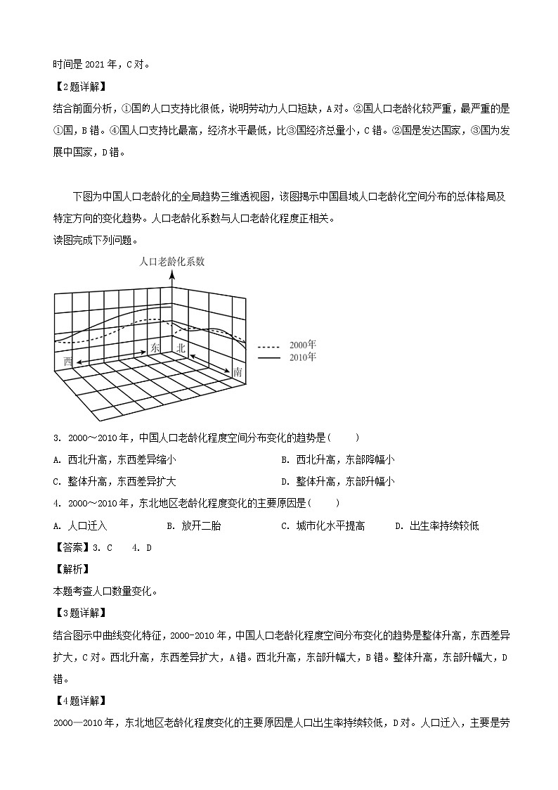 2018-2019学年湖南省醴陵二中、醴陵四中高一下学期期中联考地理试题（解析版）02