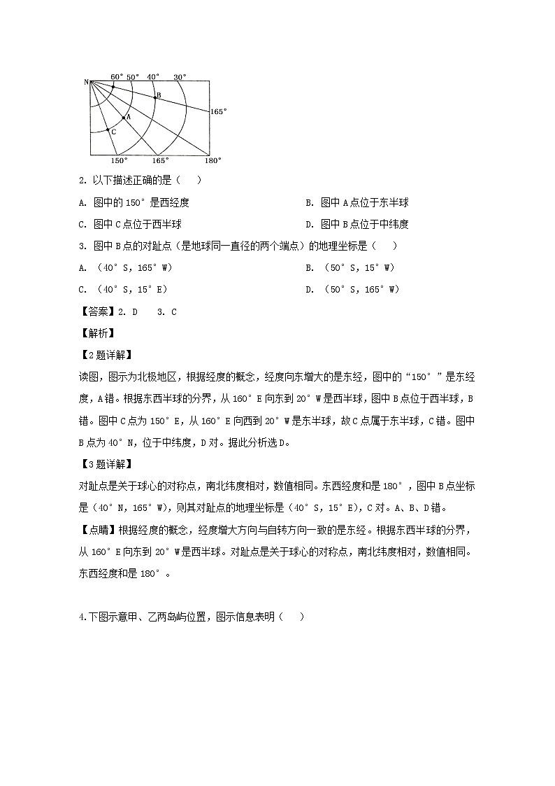 2018-2019学年吉林省白城市通榆县第一中学高二6月月考地理试题 解析版02