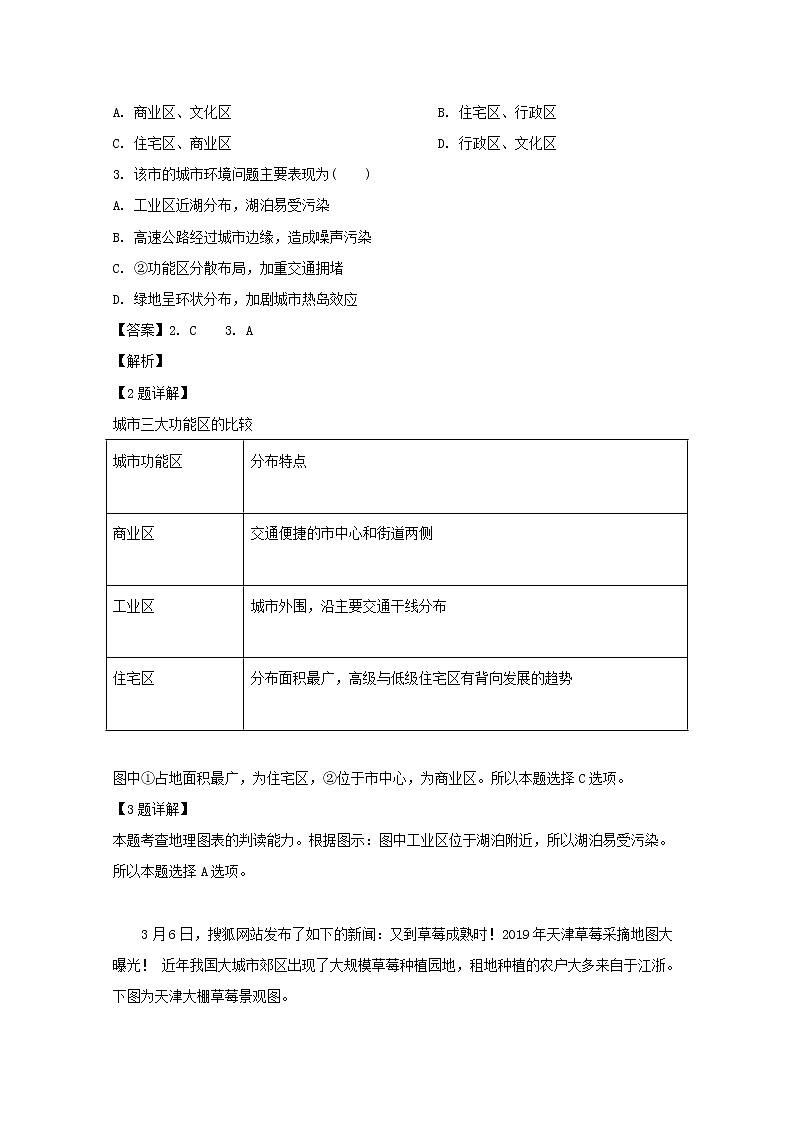 2018-2019学年江西省临川二中、临川二中实验学校高二下学期第三次联考地理试题 解析版02