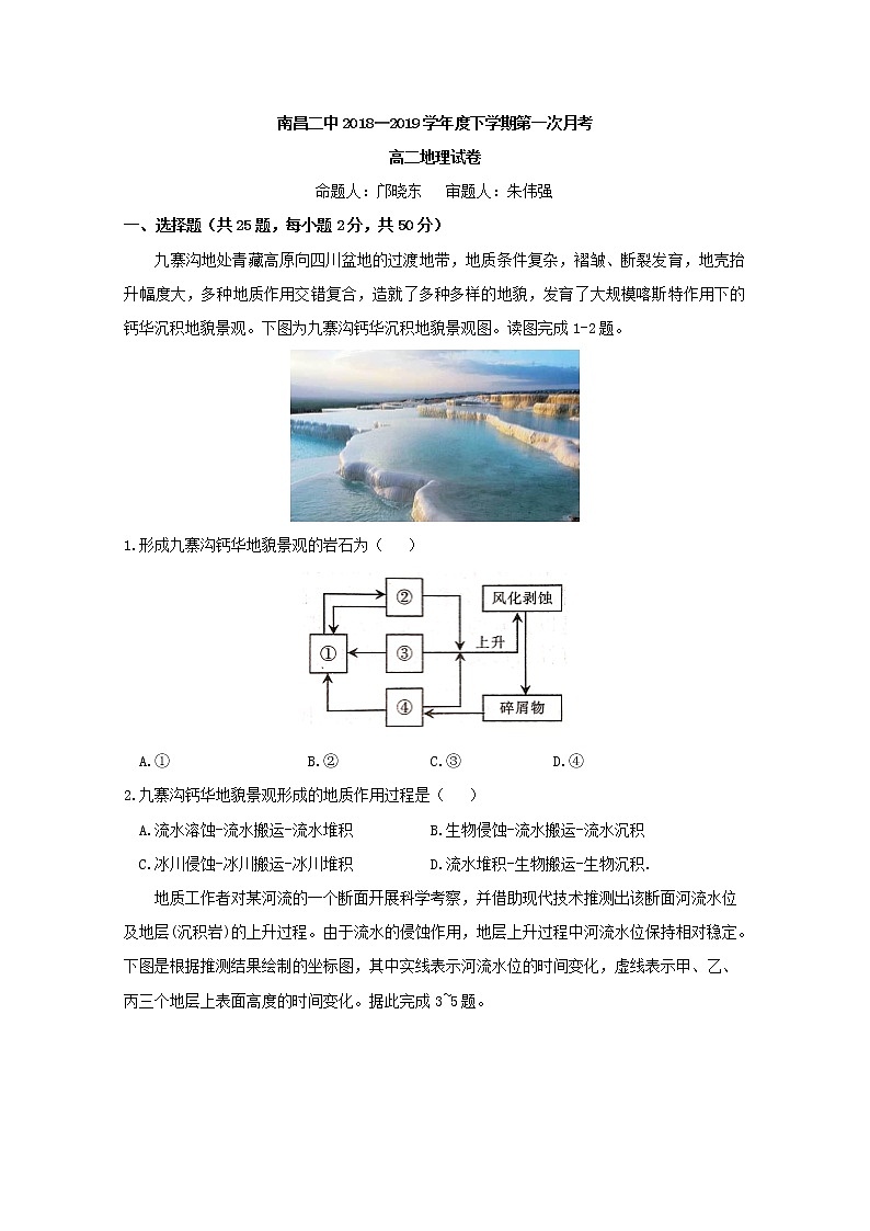 2018-2019学年江西省南昌市第二中学高二下学期第一次月考地理试题 Word版01