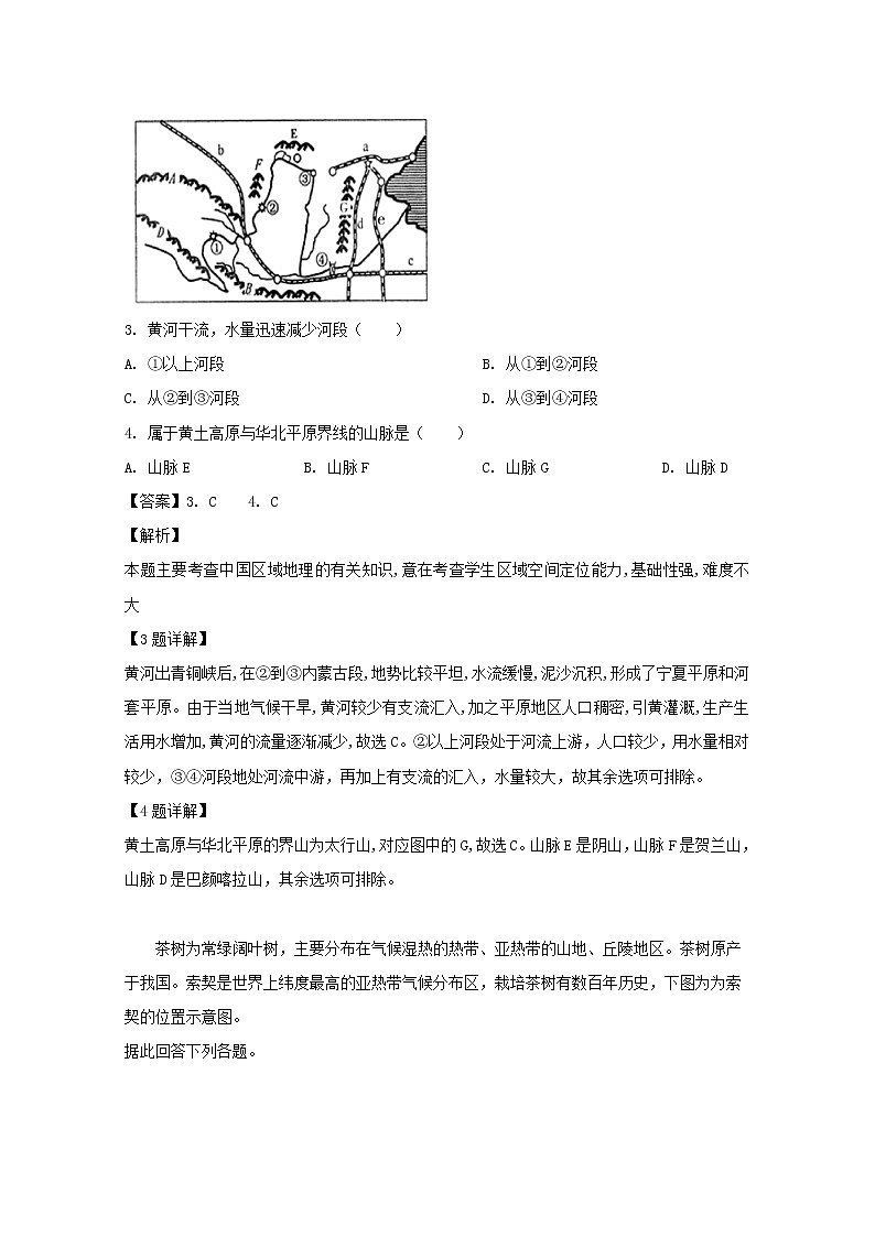 2018-2019学年贵州省思南中学高二下学期第二次月考地理试题 解析版第2页