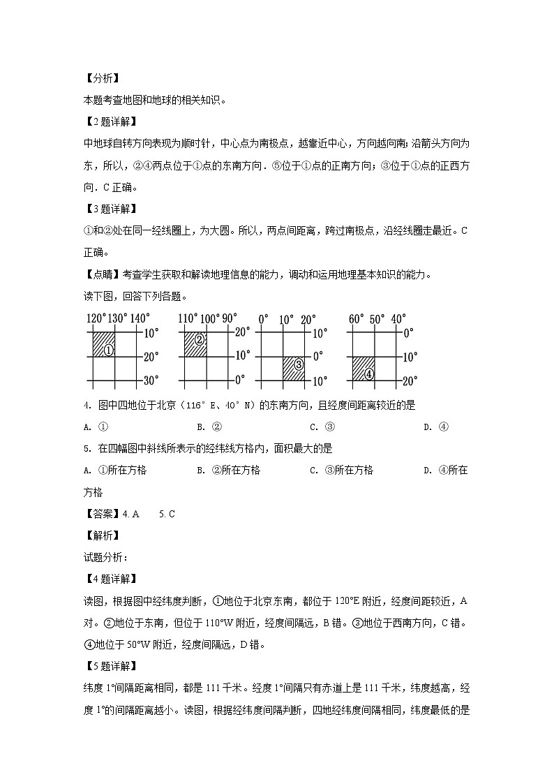 2018-2019学年甘肃省兰州第一中学高二3月月考地理试题 解析版第2页