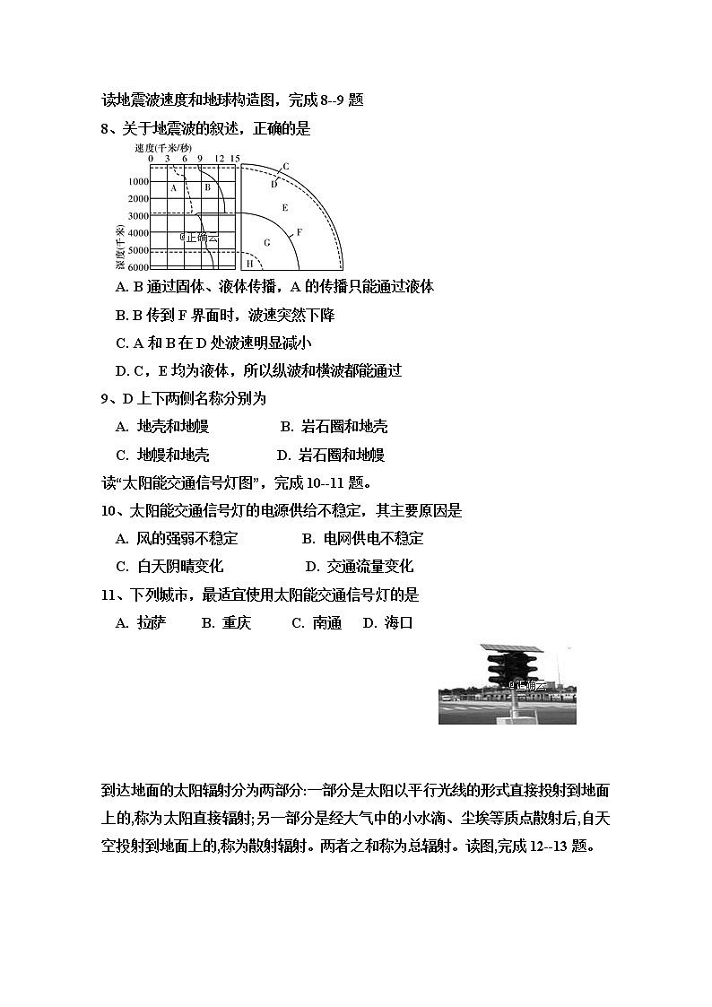 2018-2019学年内蒙古巴彦淖尔市临河三中高二上学期第二次月考地理试卷 Word版含答案03