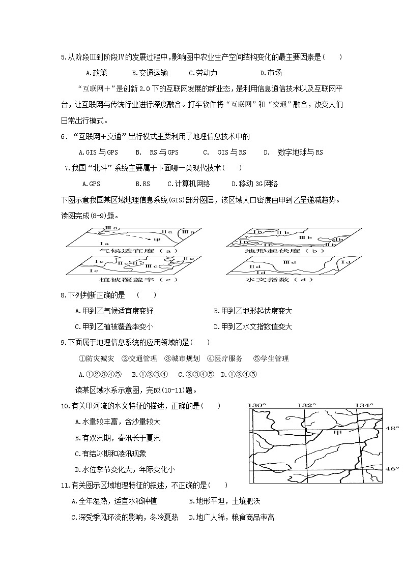 2018-2019学年贵州省思南中学高二上学期第一次月考地理试题 Word版02