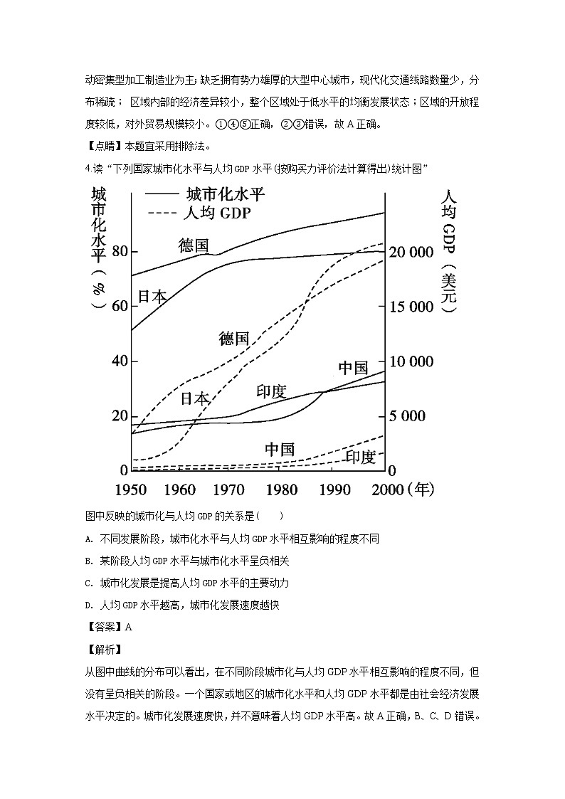 2018-2019学年河北省邢台市第八中学高二上学期第一次月考地理试题 解析版02