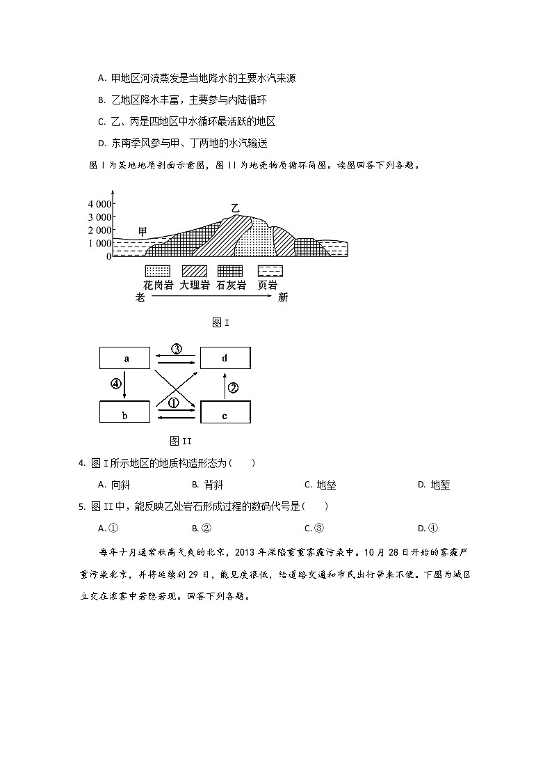 2019-2020学年山东省淄博市淄川中学高二4月月考地理试题 Word版02