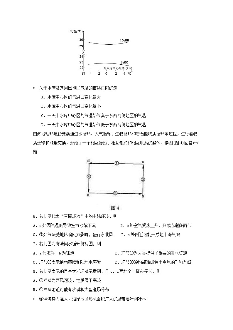 2019-2020学年安徽省枞阳县浮山中学高二下学期开学考试地理试题 Word版02