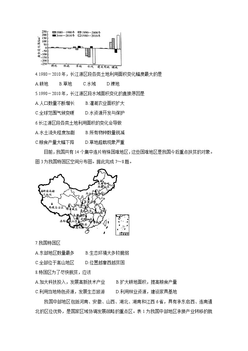 2019-2020学年河南省天一大联考高二上学期阶段性测试（二） 地理 Word版02