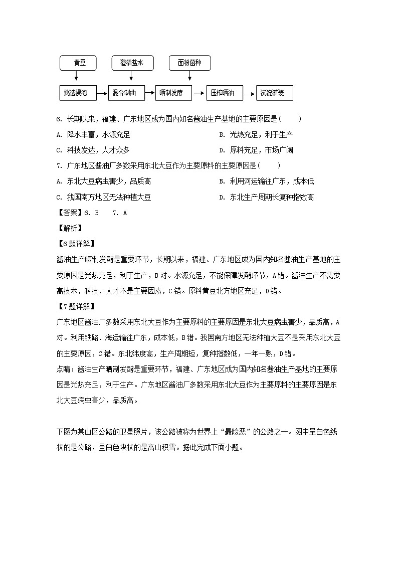 2019-2020学年河南省南阳市第一中学高二上学期开学考试地理试题 解析版03