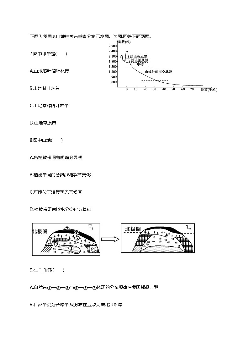 江苏省如皋中学2019-2020学年高一6月阶段考试地理试题（选修） Word版答案不全03