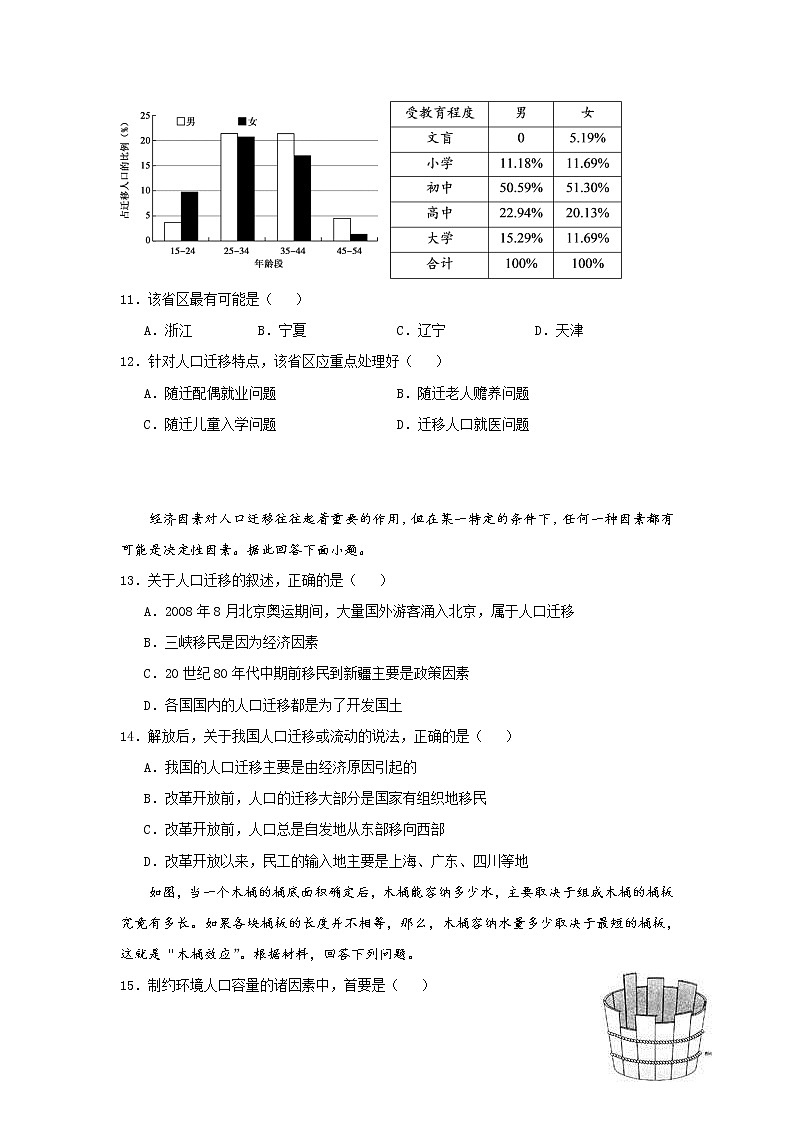江西省安福中学2019-2020学年高一（普通班）下学期3月线上考试地理试题03