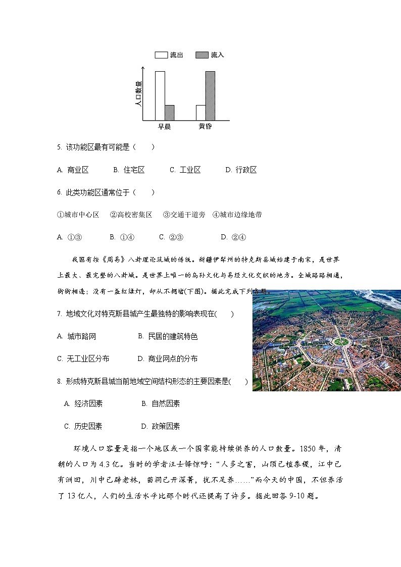 海南省三亚华侨学校2019-2020学年高一5月月考地理试题02
