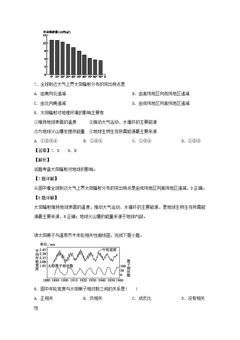 四川省成都市棠湖中学2019-2020学年高一上学期第一次月考地理试题03