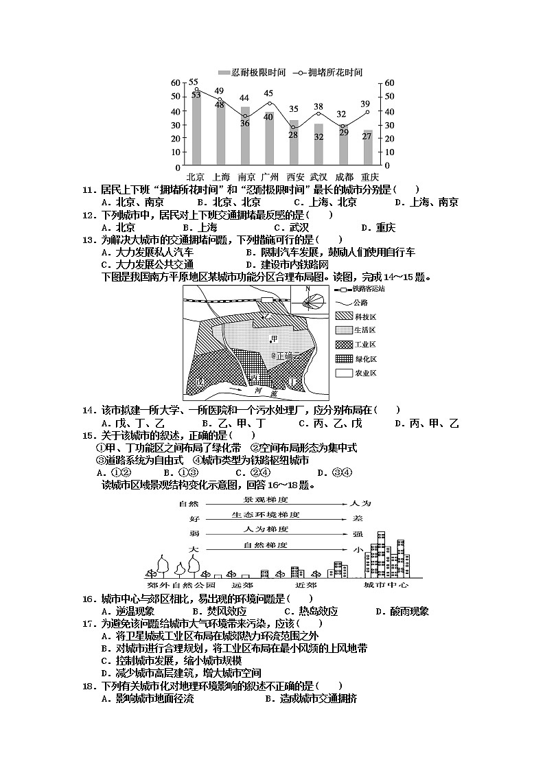 新疆阿克苏地区第二中学2018-2019学年高一下学期第一次月考地理试卷第2页