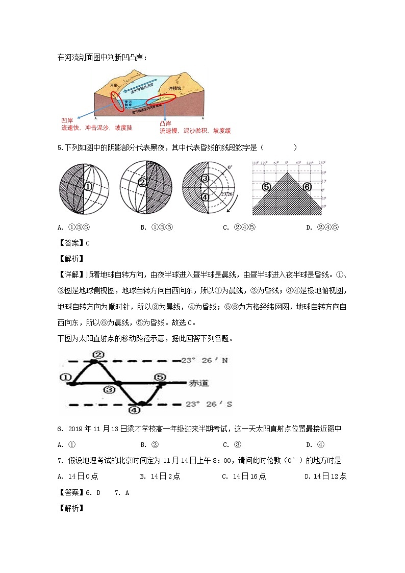 江西省南昌市第十中学2019-2020学年高一上学期月考地理试题03