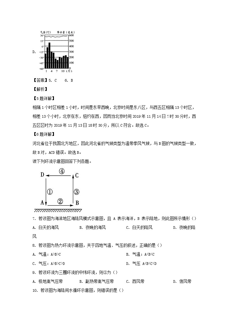 安徽省阜阳市临泉县第一中学2019-2020学年高一12月月考地理试题第3页