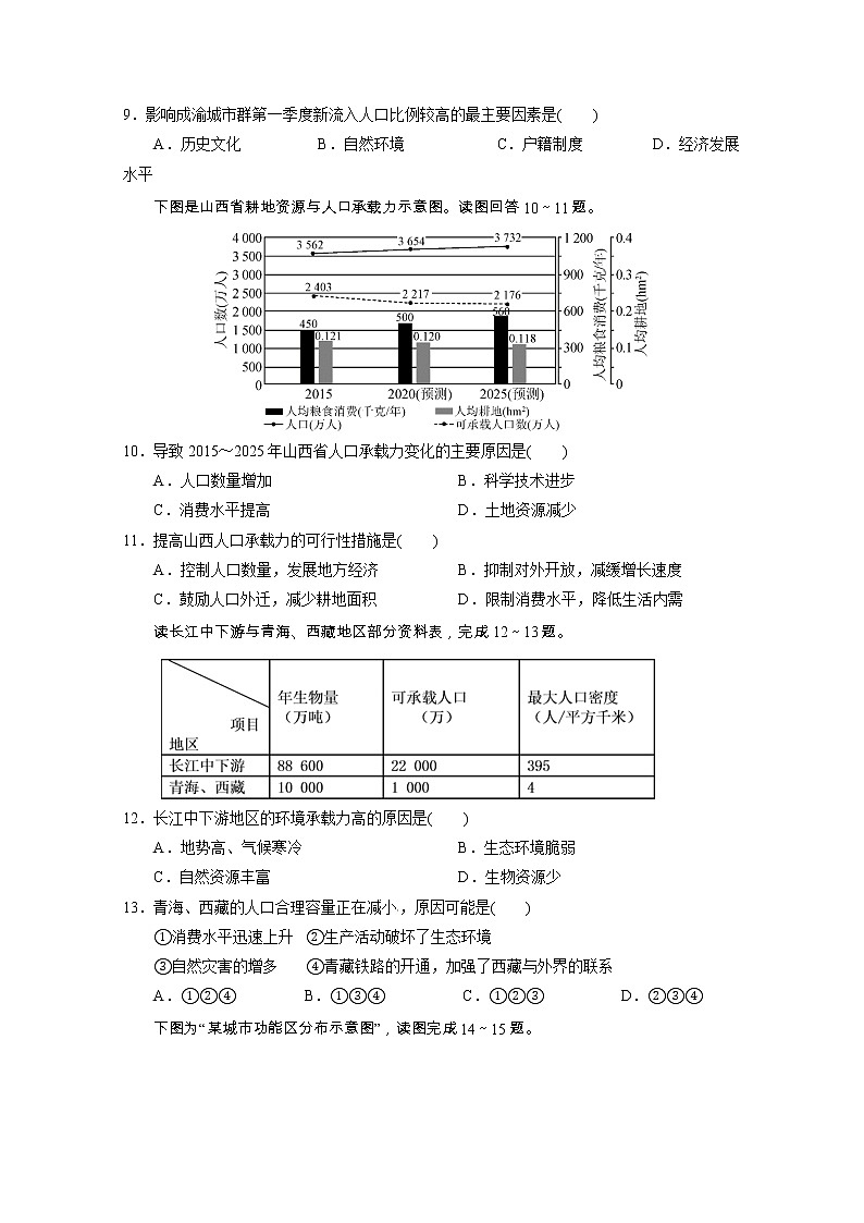 甘肃省静宁县第一中学2019-2020学年高一下学期期中考试（月考）地理试题第3页