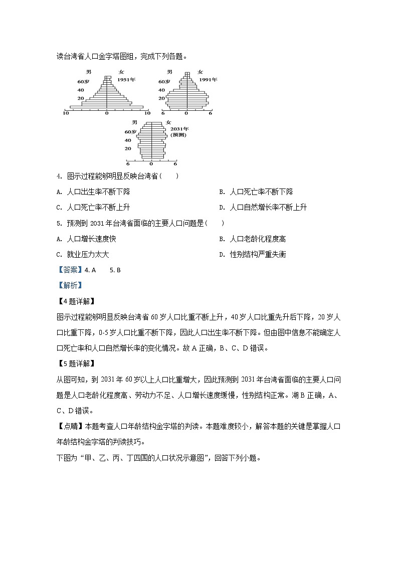 河北省邯郸市磁县第二中学2019-2020学年高一下学期期中考试地理试题03