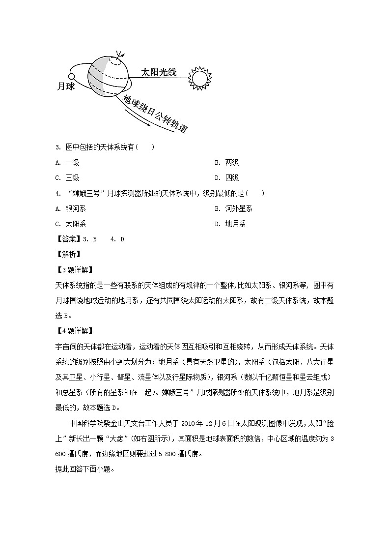湖南省株洲市攸县三中2019-2020学年高一上学期期中考试地理试题02