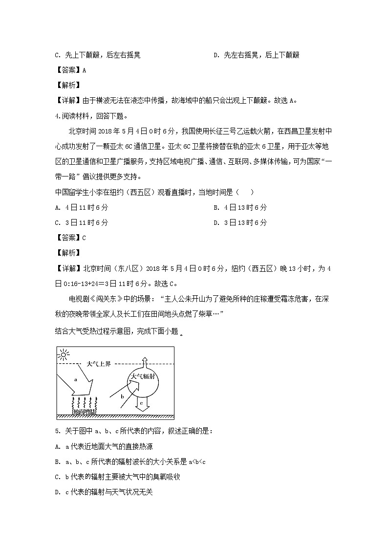 吉林省白山市抚松县第六中学2019-2020学年高一上学期期中考试地理试题02