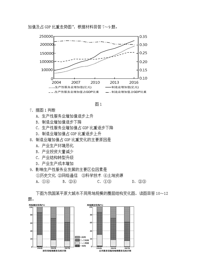 四川省成都七中万达学校2019-2020学年高一下期期末模拟考试地理试题02