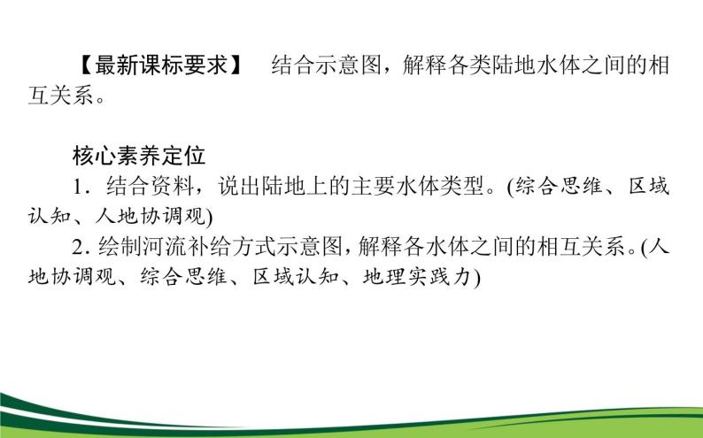 （新）人教版高中地理选择性必修1课件：4.1 陆地水体及其相互关系02