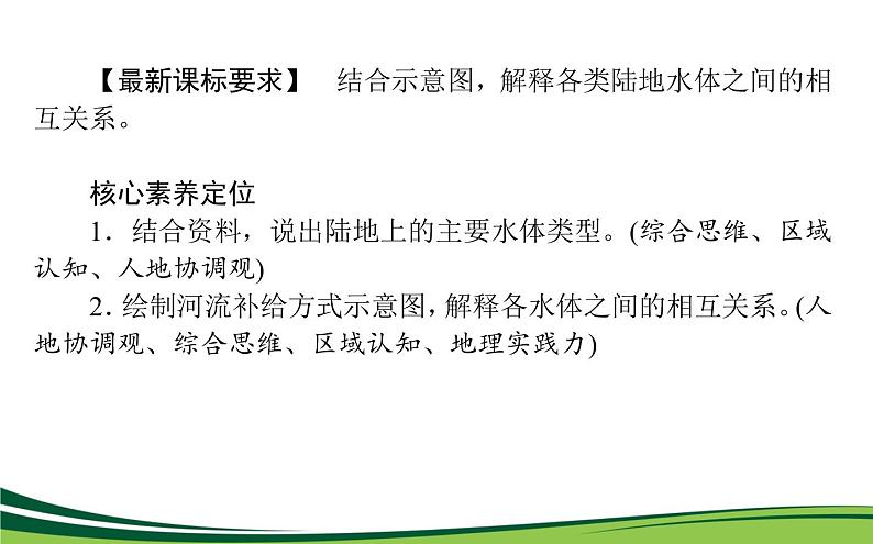 （新）人教版高中地理选择性必修1课件：4.1 陆地水体及其相互关系02