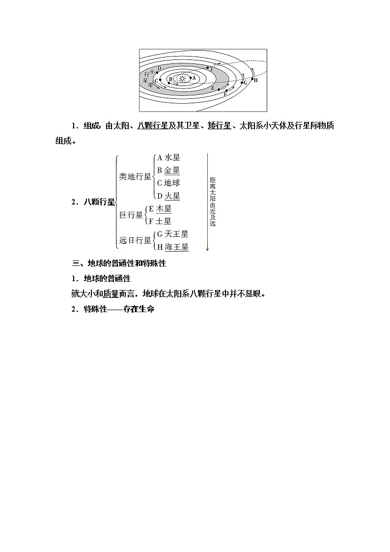 地理中图版必修1教师用书：第1章第1节　地球在宇宙中02