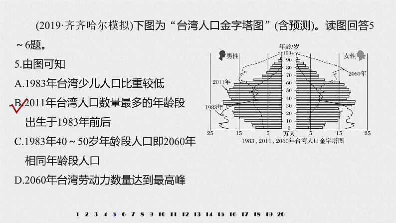 2021年高考地理一轮复习 第2部分 人文地理 第2章 专项突破练4　人口与城市08