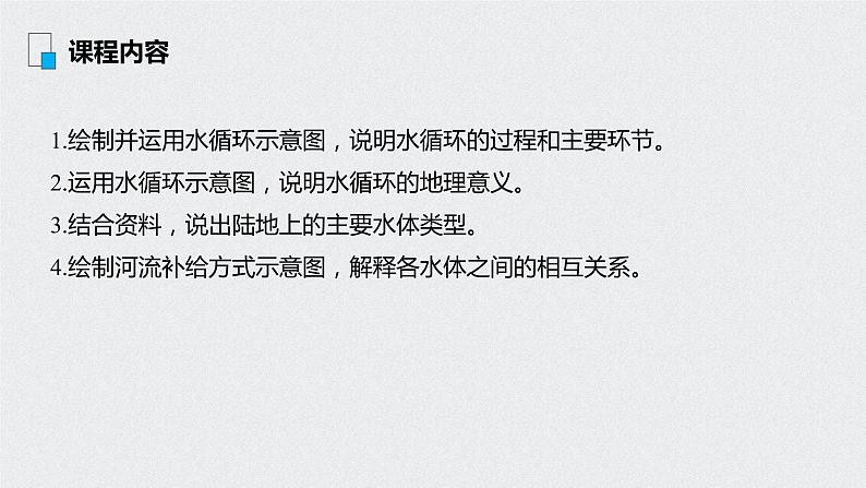 2021年高考地理一轮复习 第1部分 自然地理 第4章 第10讲　自然界的水循环 课件02