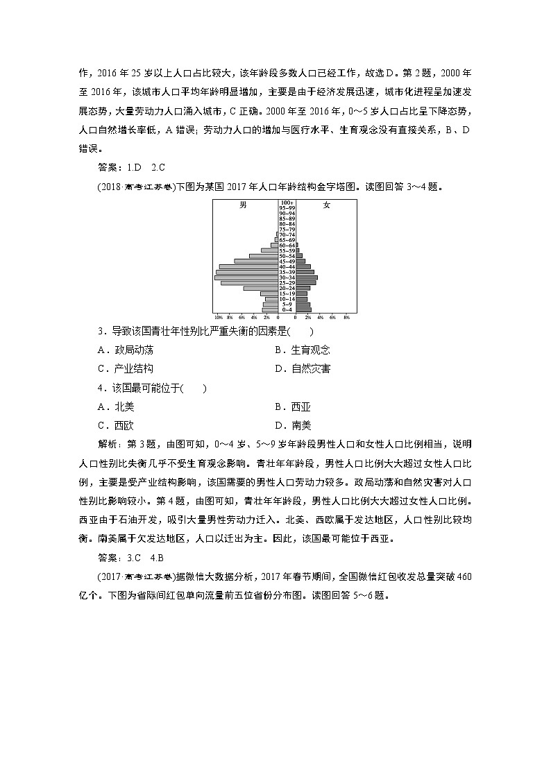 2020江苏高考地理二轮讲义：命题主题十　人地协调理论02