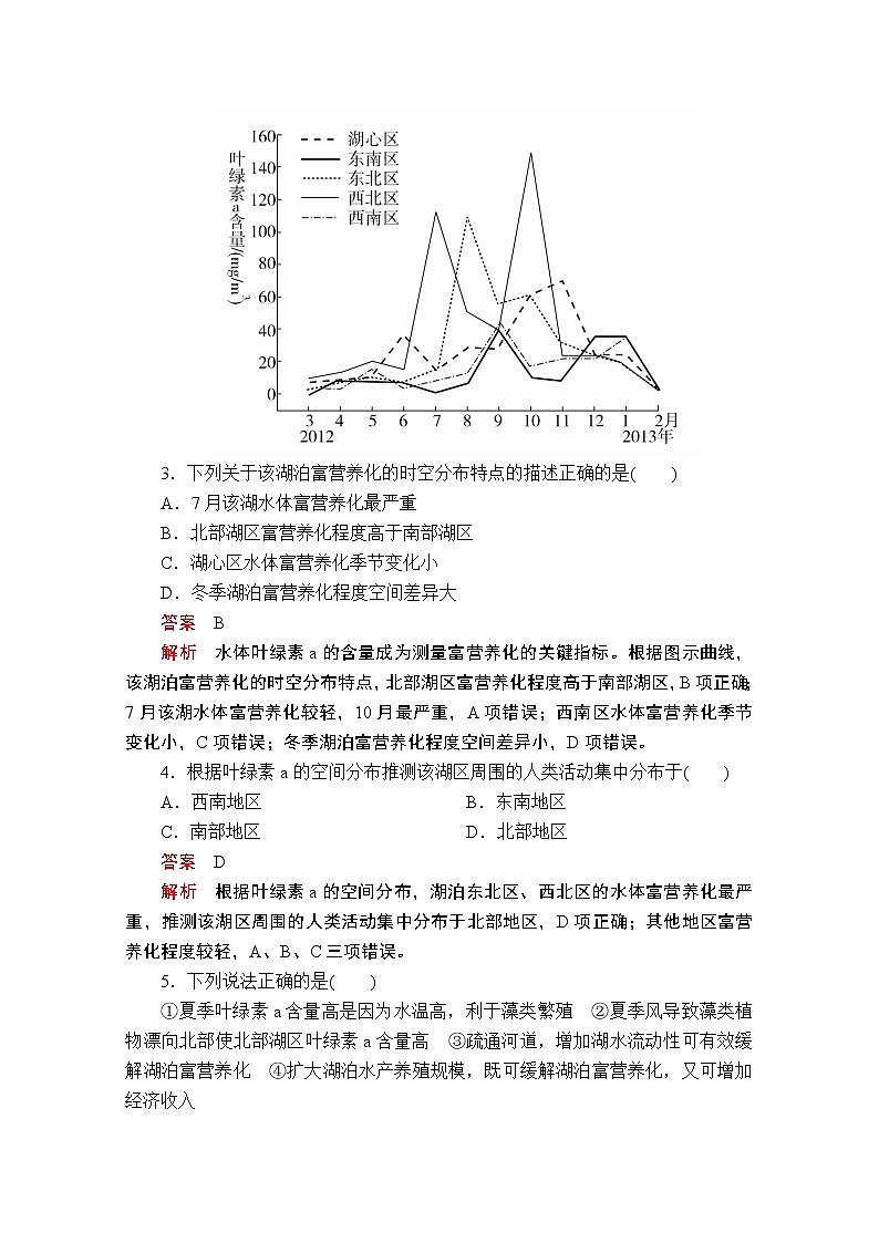 2020届高考地理大二轮专题复习冲刺地理（创新版）：专题十四统计图表专题检测02