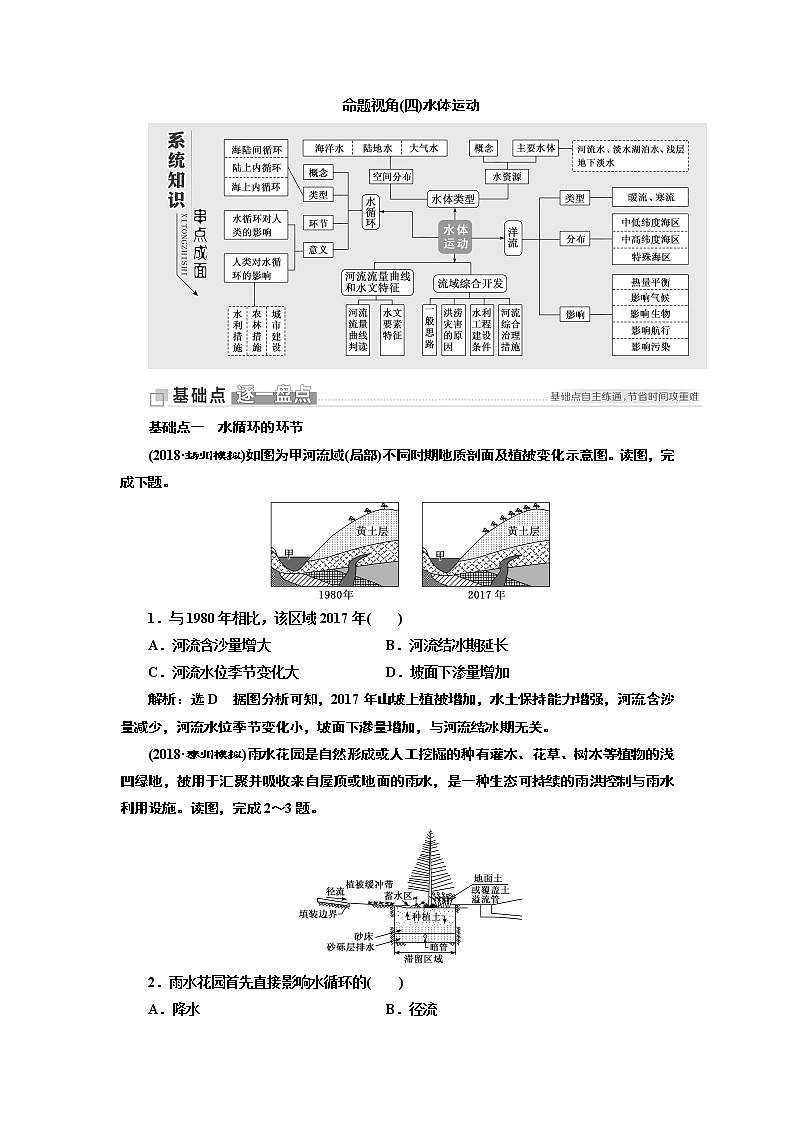 2019版二轮复习地理江苏专版讲义：第一部分命题视角（四）水体运动第1页