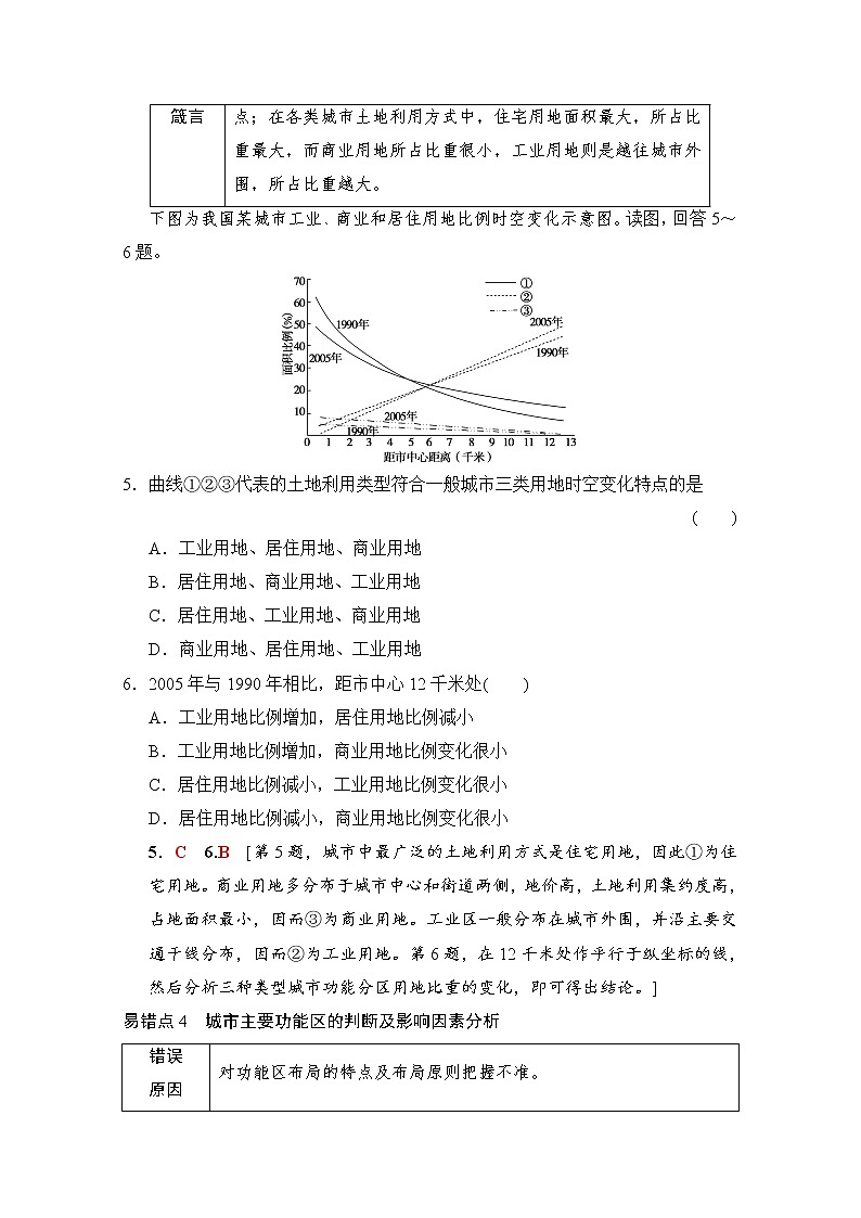 2019届《新动力高考突破》高三地理人教版一轮复习教师用书：易错排查练（第5、6章）第3页