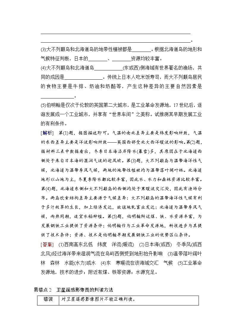 2019届《新动力高考突破》高三地理人教版一轮复习教师用书：易错排查练（第9章）第2页