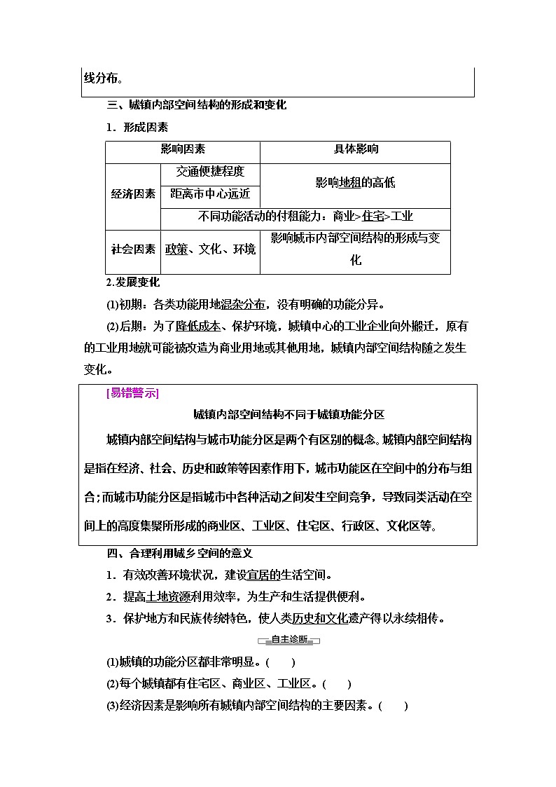 （新教材）2019-2020学年人教版地理必修第二册教师用书：第2章第1节　乡村和城镇空间结构02