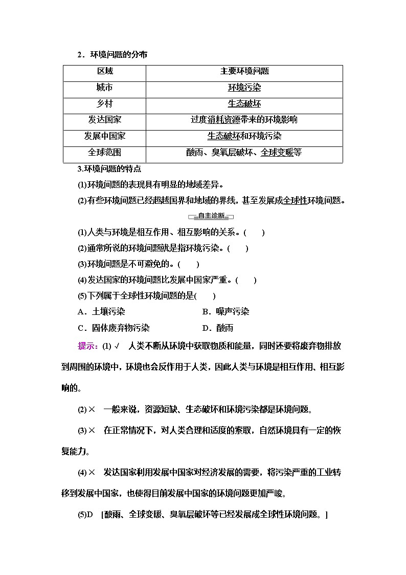（新教材）2019-2020学年人教版地理必修第二册教师用书：第5章第1节　人类面临的主要环境问题02