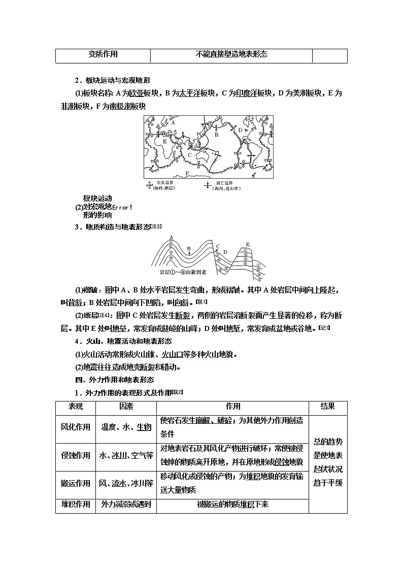 2020版三维设计高三地理一轮复习教师用书：模块一第二章自然环境中的物质运动和能量交换第3页