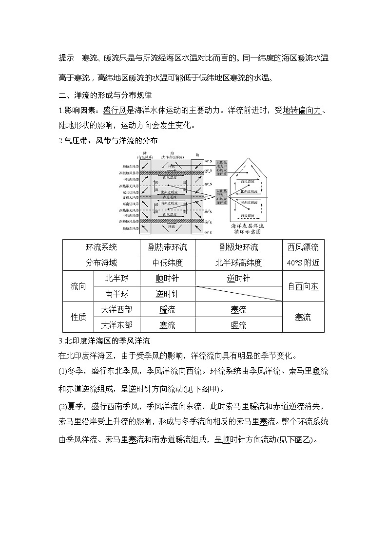 2020人教版（四川专用）高考地理一轮复习教师用书：第15讲洋流02