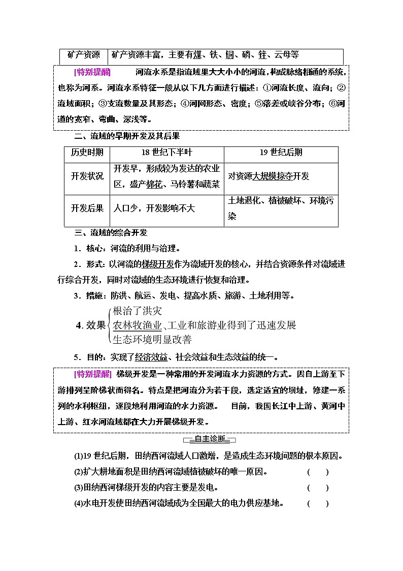 2020-2021学年地理人教版必修3教师用书：第3章第2节　流域的综合开发——以美国田纳西河流域为例02