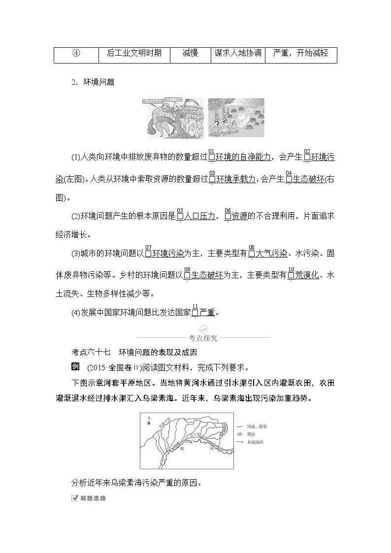 2021届高考地理一轮创新教学案：第十六讲第51课时环境问题第2页