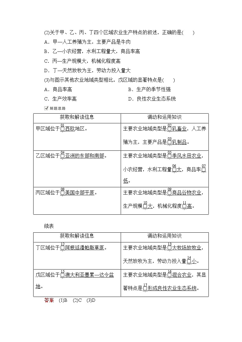 2021届高考地理一轮创新教学案：第十三讲第44课时农业地域类型03