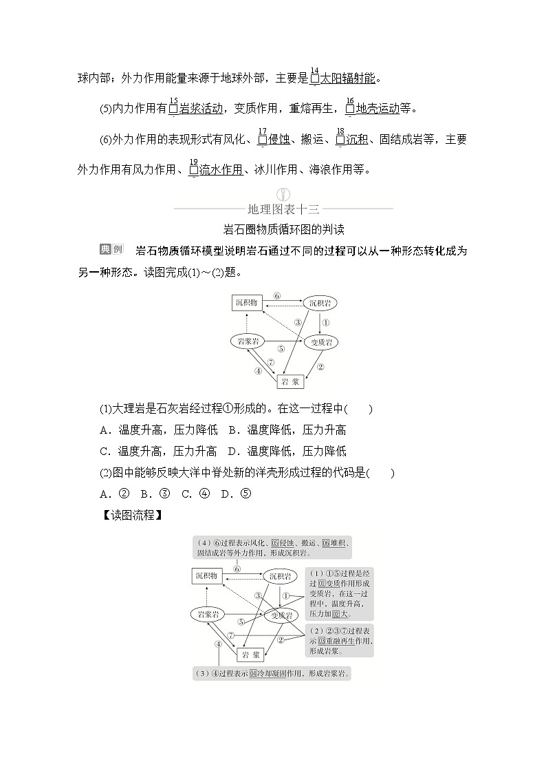 2021届高考地理一轮创新教学案：第八讲第23课时地球结构与岩石圈物质循环03