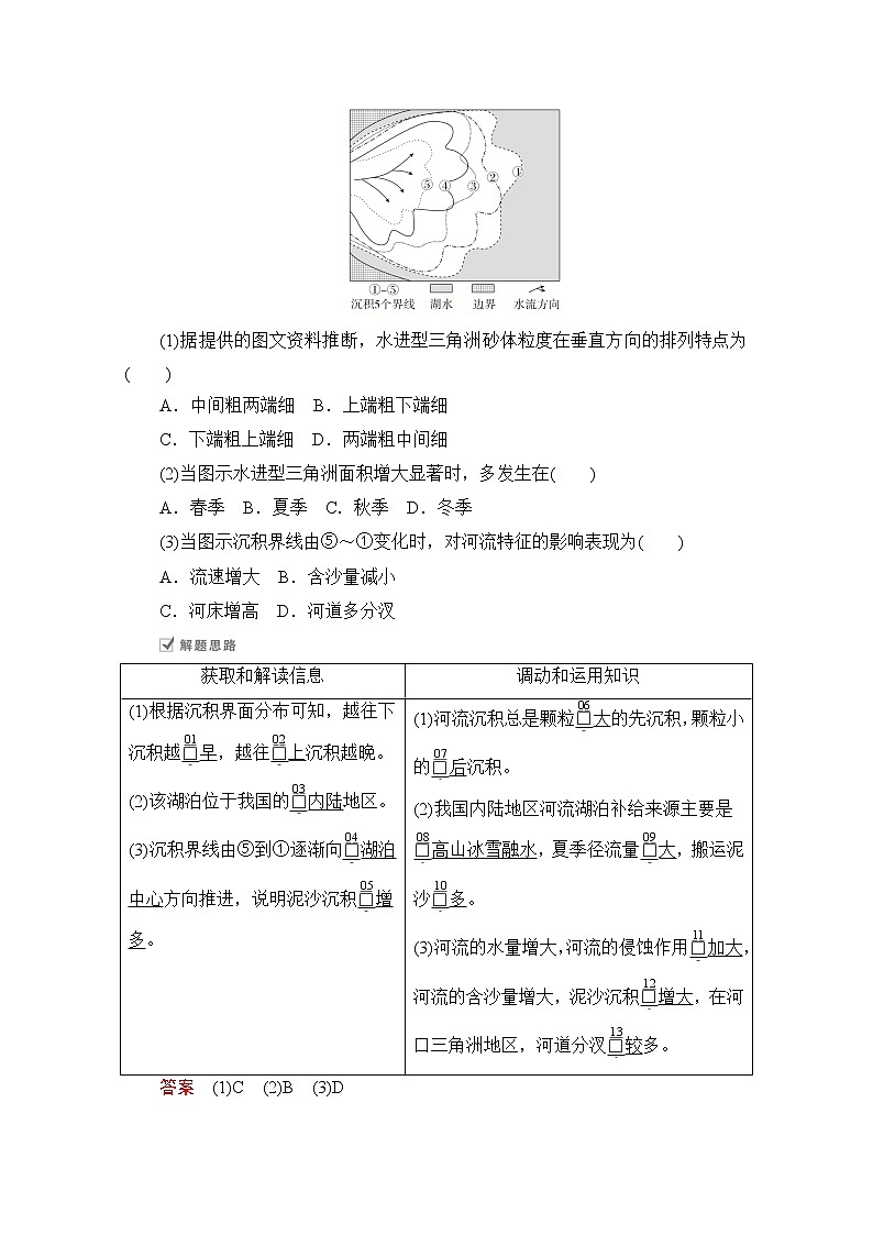 2021届高考地理一轮创新教学案：第八讲第27课时外力作用（搬运、沉积）与地貌02