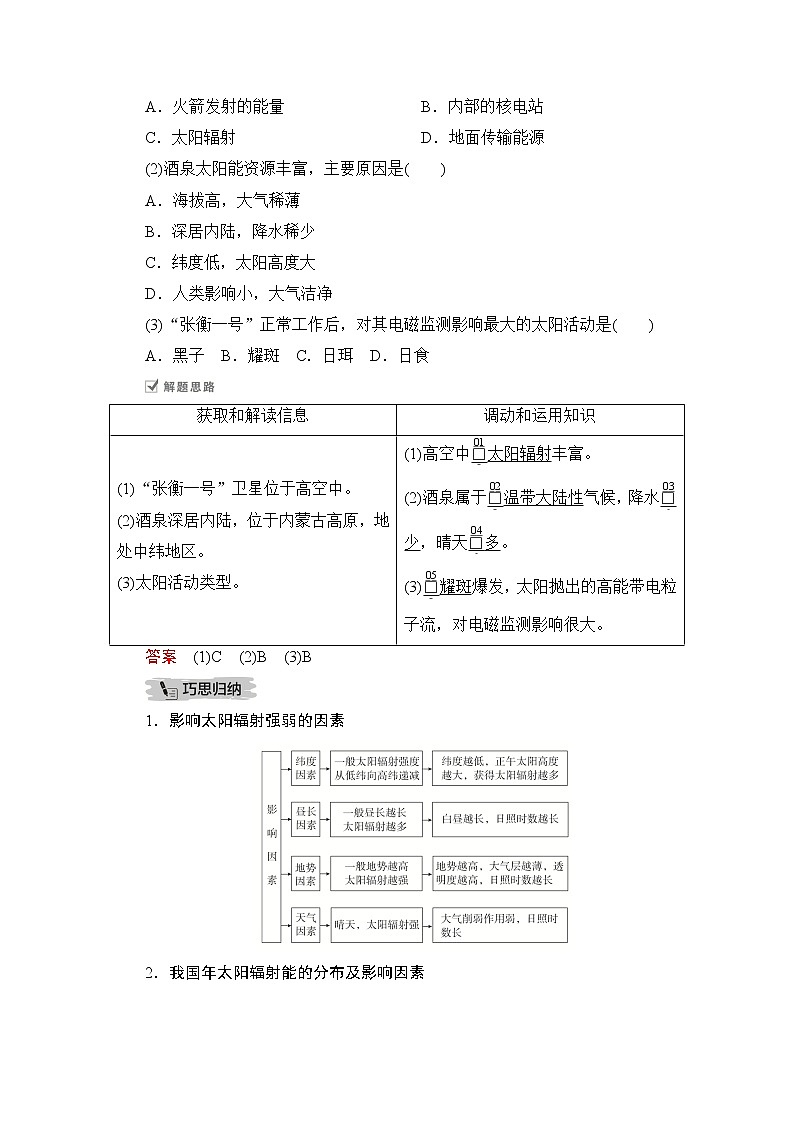 2021届高考地理一轮创新教学案：第二讲第6课时太阳对地球的影响02