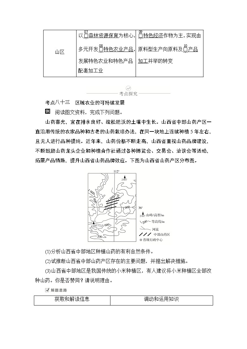 2021届高考地理一轮创新教学案：第二十讲第65课时区域农业的可持续发展02