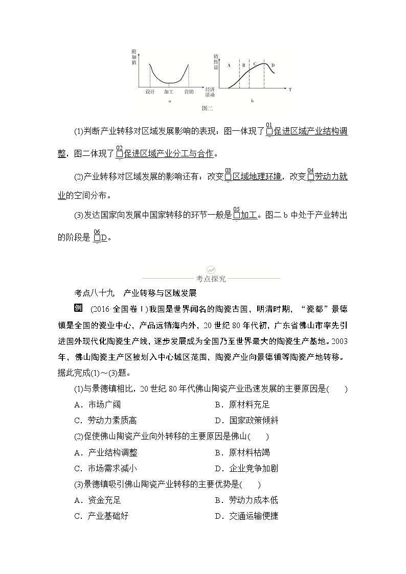 2021届高考地理一轮创新教学案：第二十一讲第69课时产业转移02