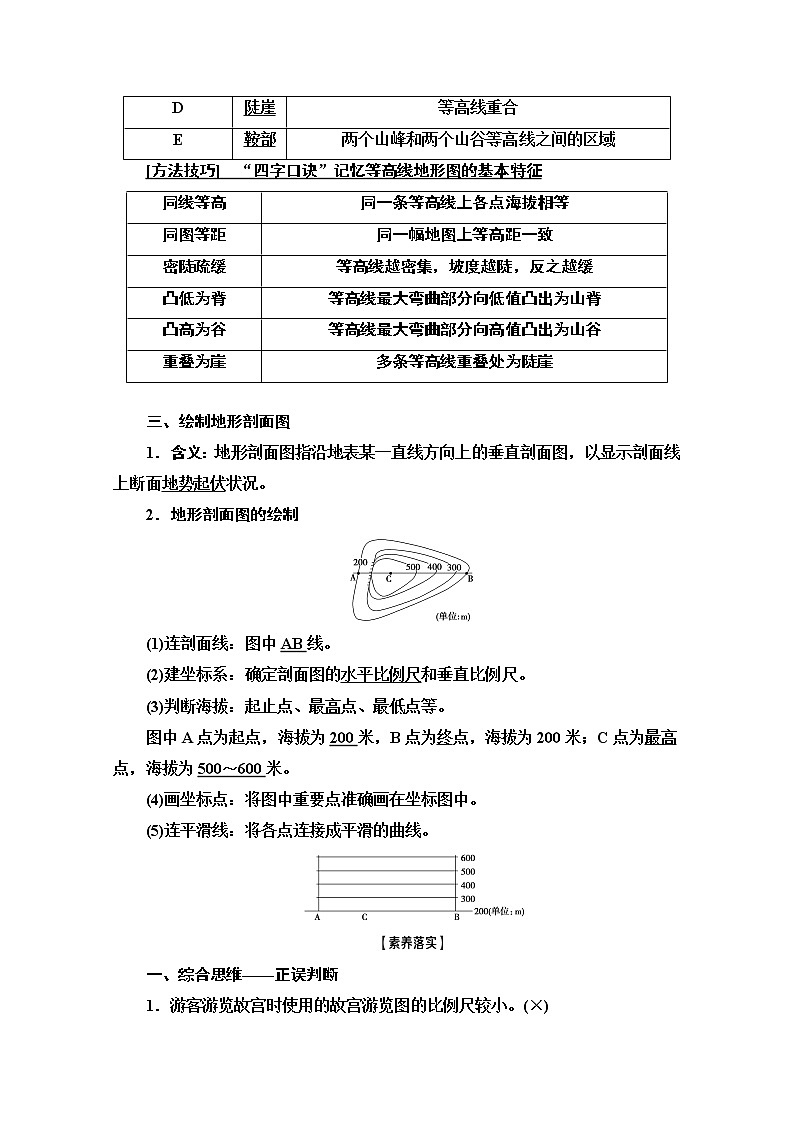 2021高考地理一轮湘教版教师用书：第1部分第1章第2讲　地图03