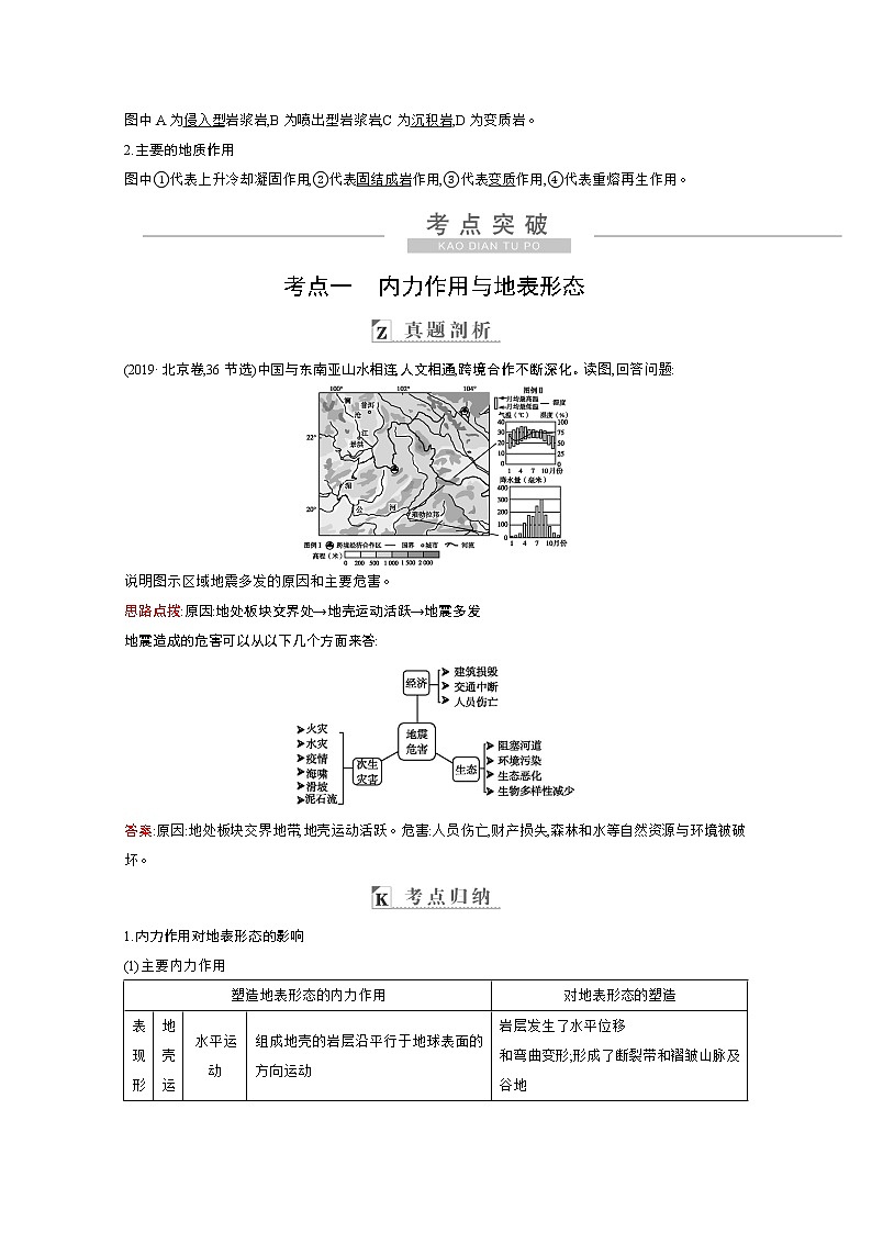 2021高考地理人教版一轮复习教师用书：第四章第1讲　营造地表形态的力量第3页