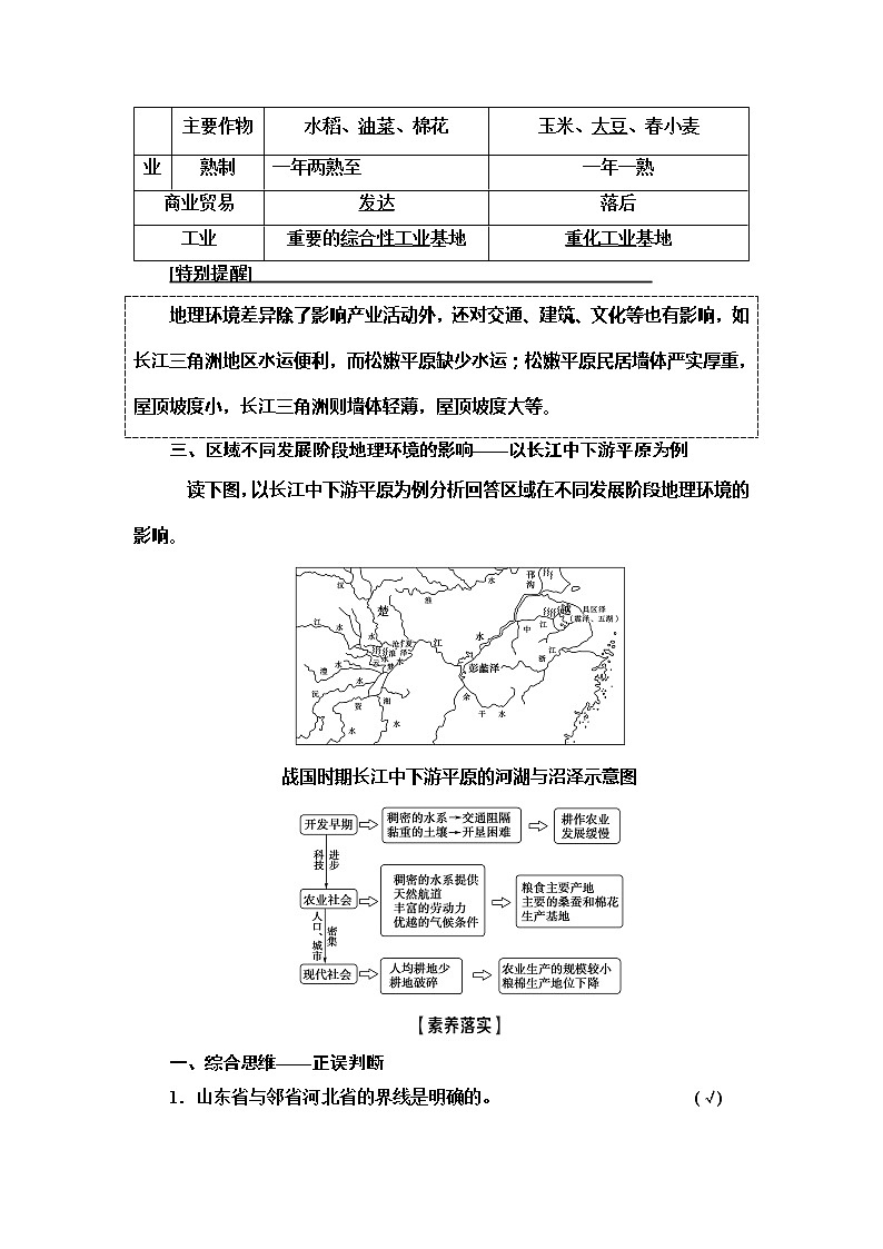 2021高考地理精准大一轮复习新高考地区专用讲义：第13章第1讲　地理环境对区域发展的影响03